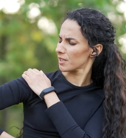 Woman with Shoulder Pain
